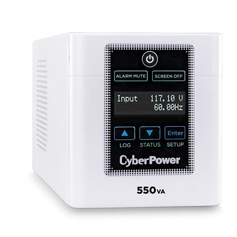 M550L Medical-Grade UPS System, 550VA/440W, 4 Outlets, AVR, Tower