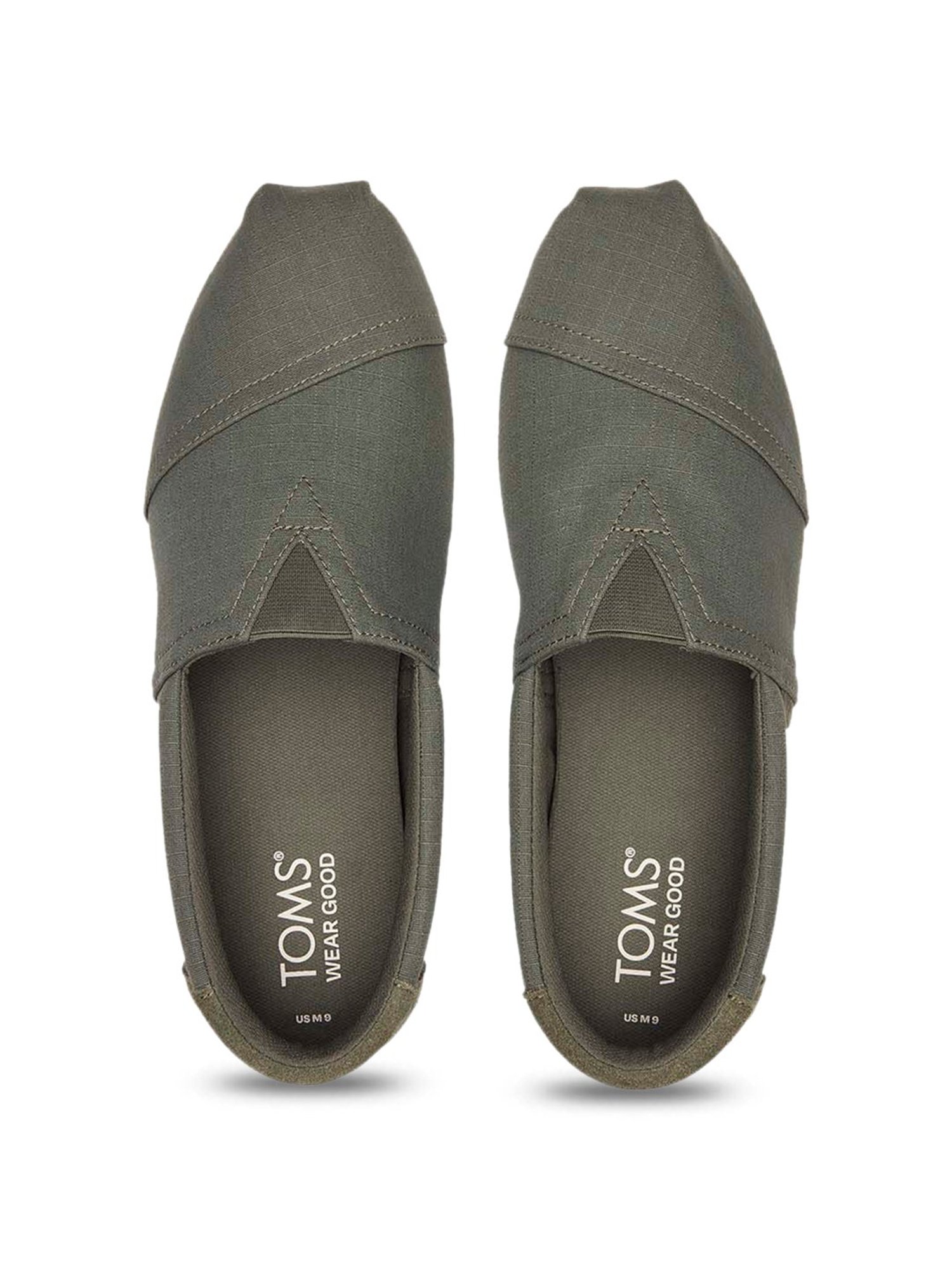 TOMS Alp FWD Wide Men's Olive Espadrille Shoes