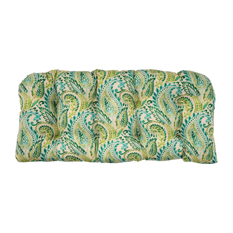 Jordan French Edge Chaise Lounge Cushion - Cabana Stripe Turquoise