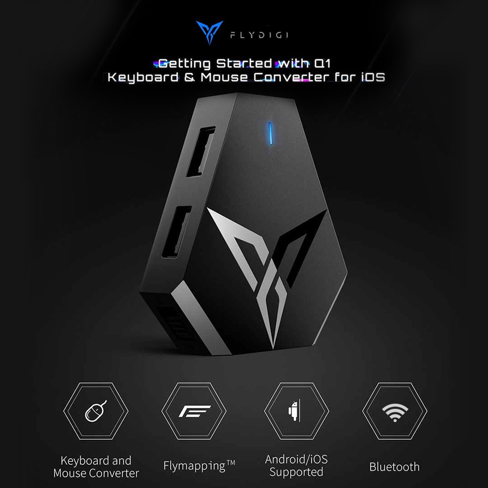 Global Version FDG Flydigi Ql Keyboard Mouse Converter for PUBG BT Mobile Game Converter for iOS Android Smartphones