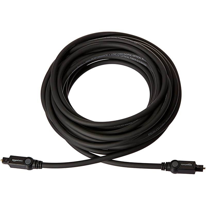 CL3 Rated Optical Audio Digital Toslink Cable 25 Feet