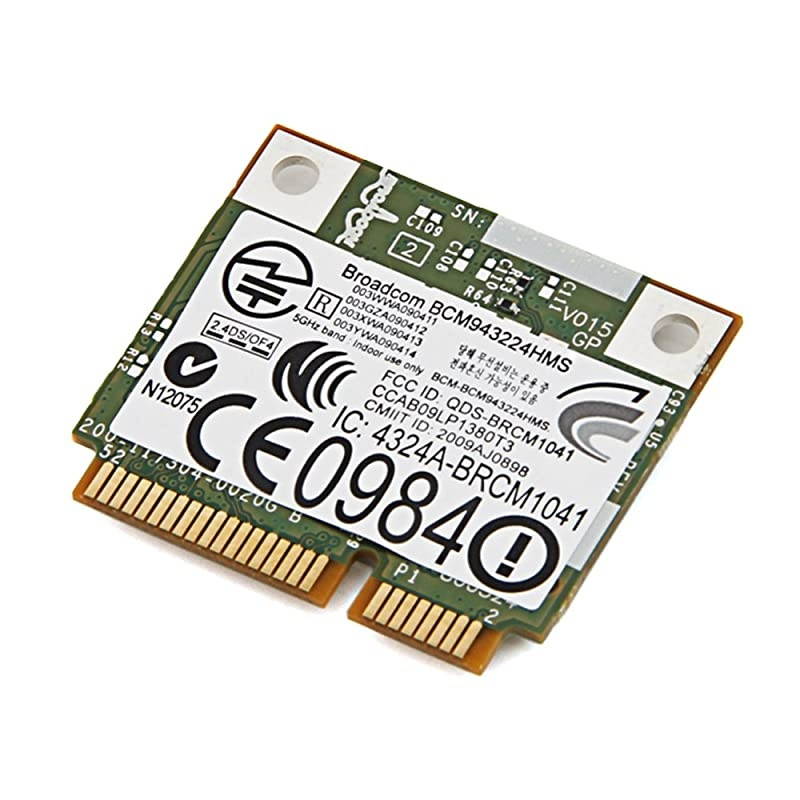 Dell DW1520 BCM4322 Wireless 1520 WLAN 80211AGN Half Size Mini PCI Express Card  BCM943224HMS