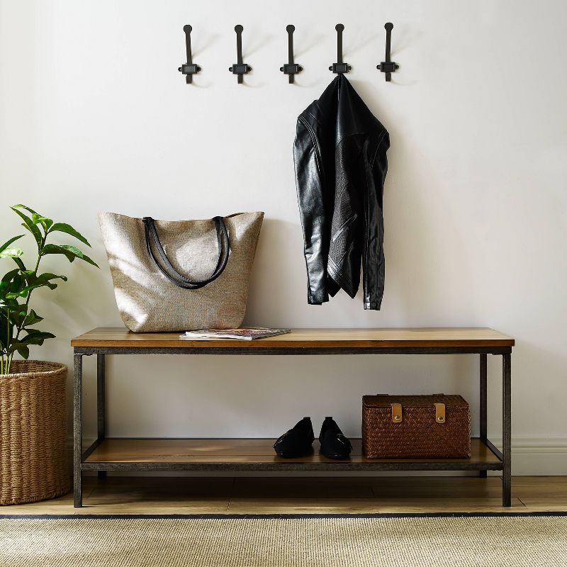 Brooke Entryway Bench Brown - Crosley