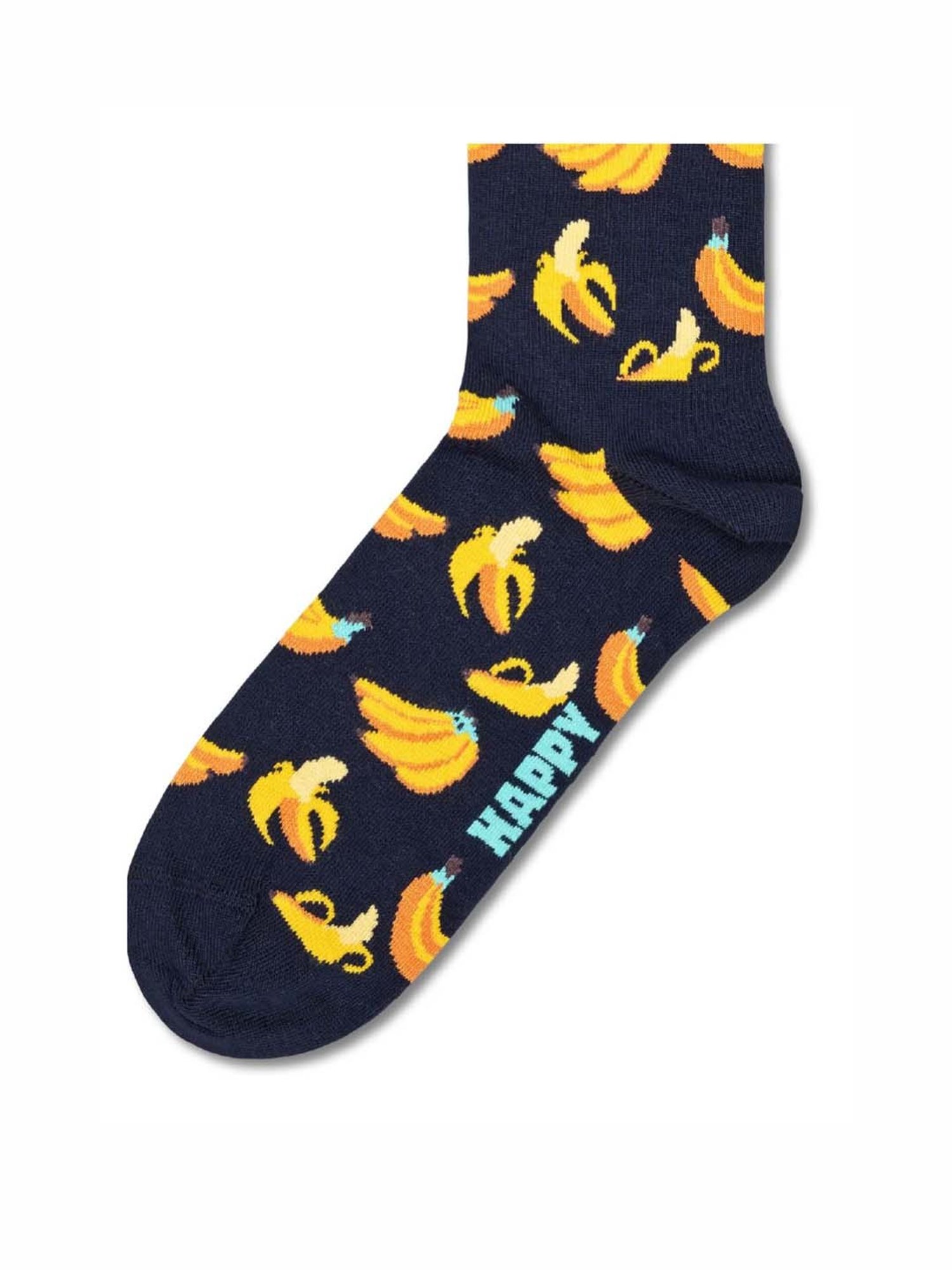 Happy Socks Classic Cherry Black & Yellow Cotton Printed Socks (36-40)