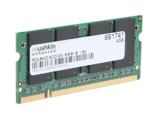 Mushkin Enhanced Essentials 2GB 200-Pin DDR2 SO-DIMM DDR2 800 (PC2 6400) Laptop Memory Model 991577