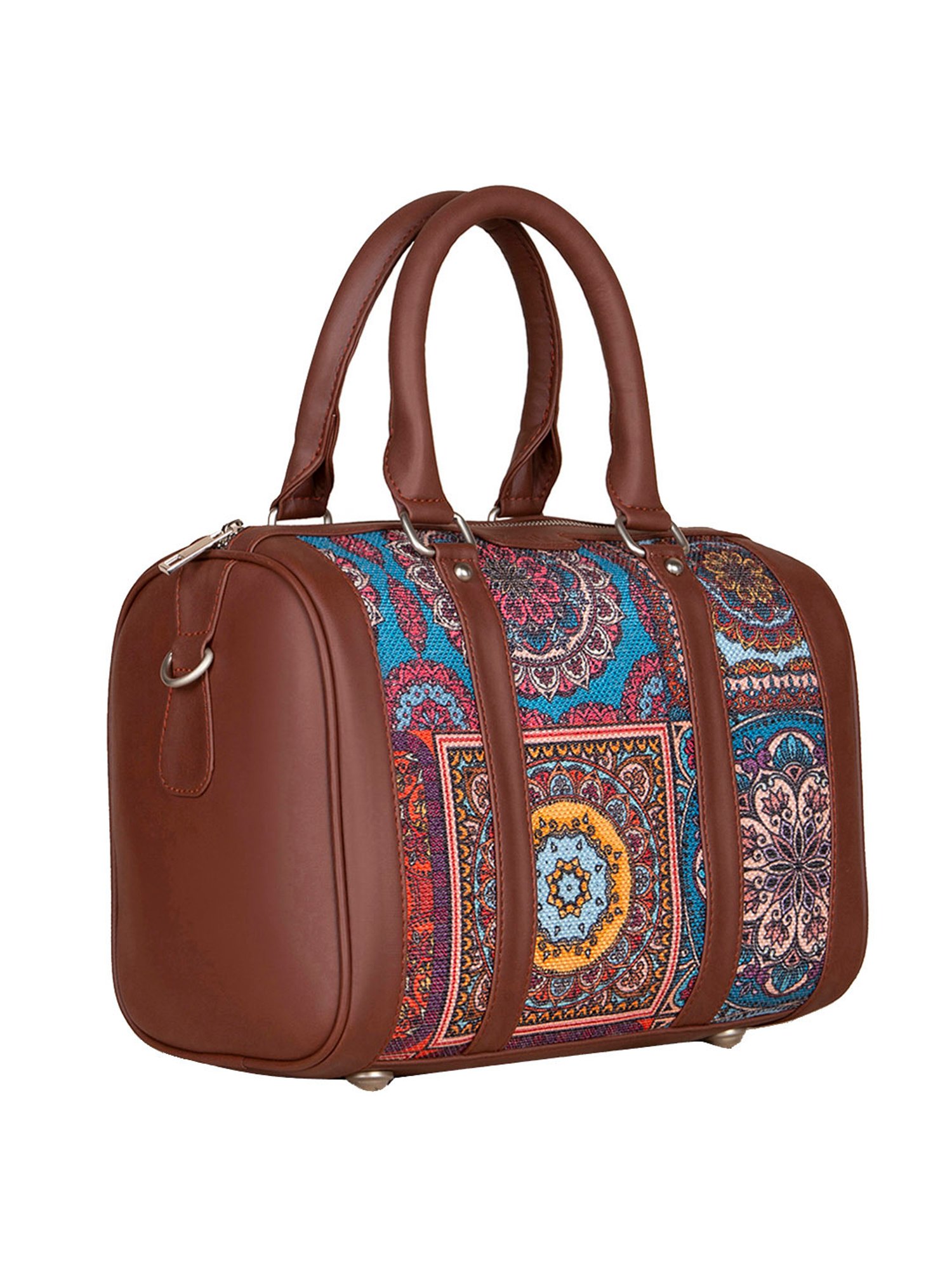 ZOUK Multicolor Printed Medium Handbag