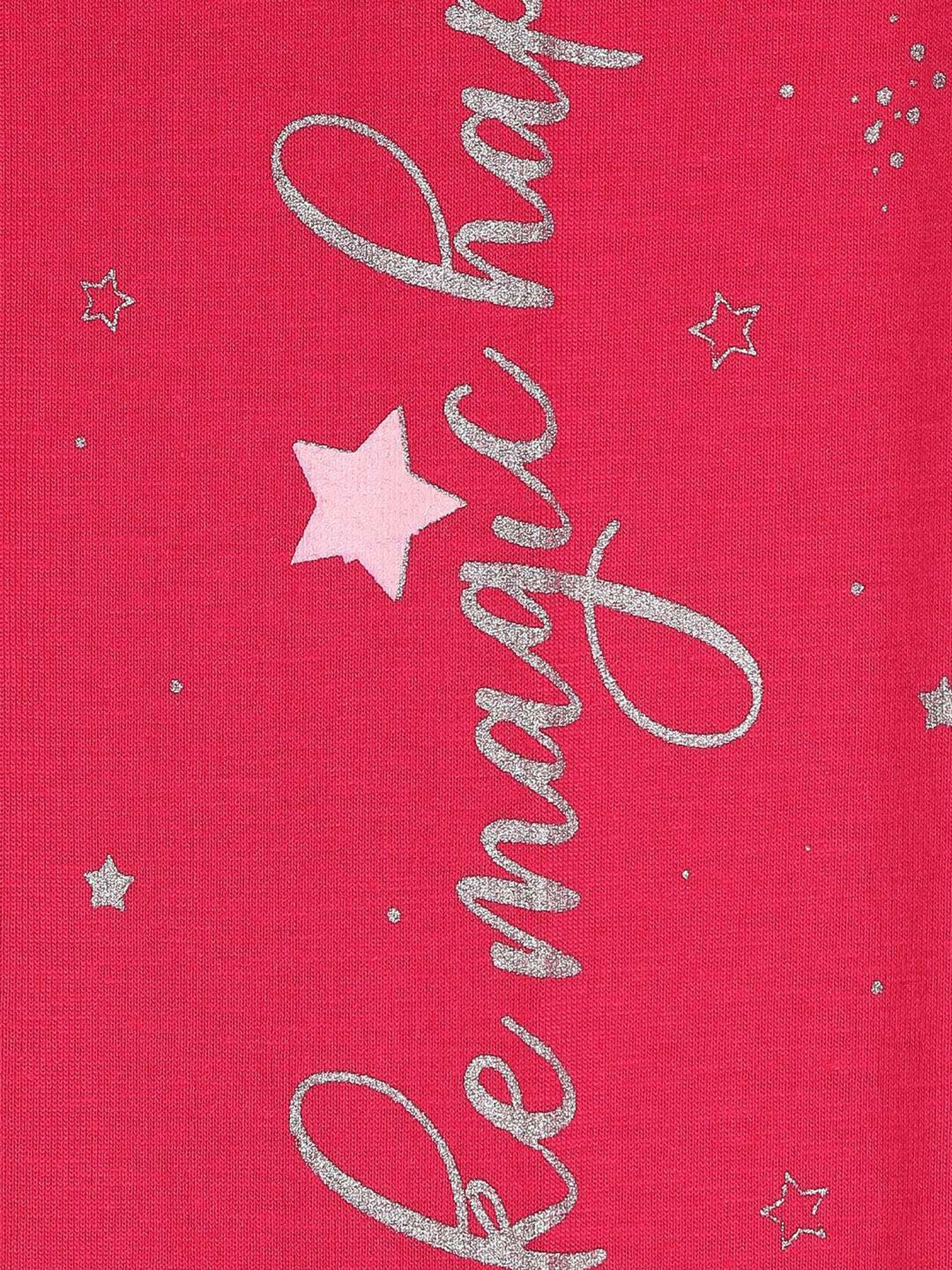 NINS MODA Kids Magenta Pink Printed Leggings