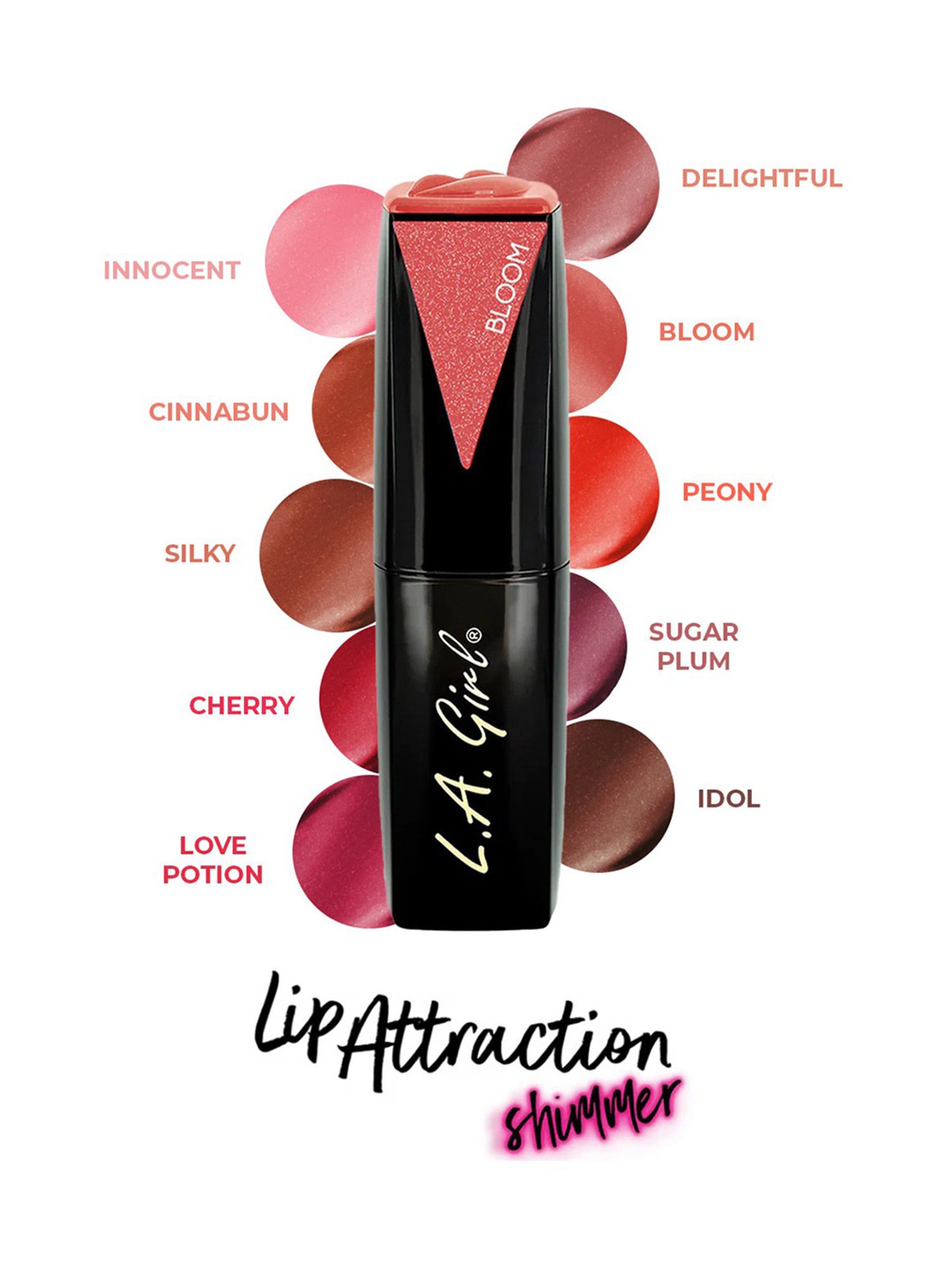 L.A. Girl Lip Attraction Lipstick Bloom - 3.2 gm