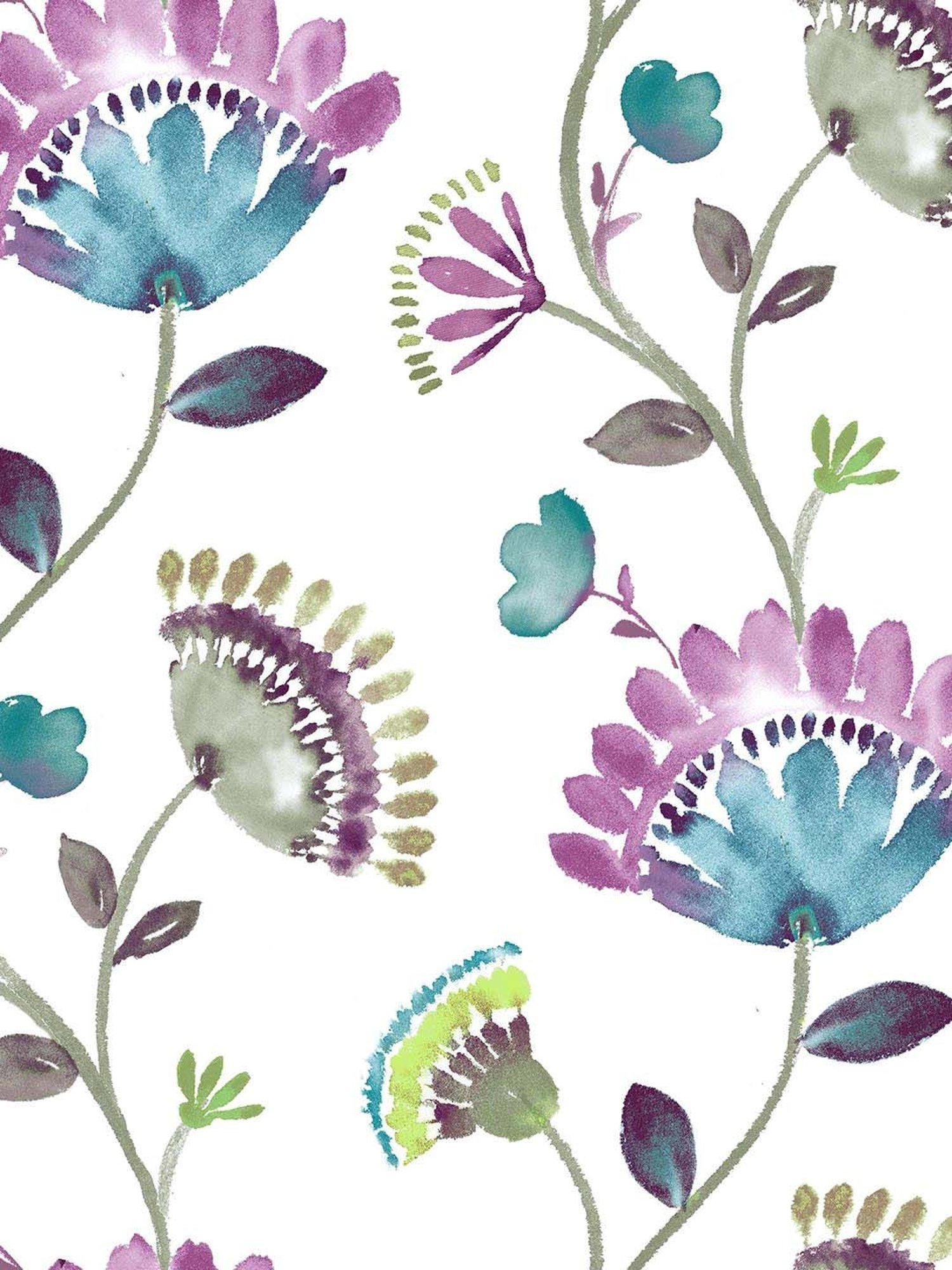 GM Floral Printed Multicolor Polyester Single Room Darkening Door Curtain