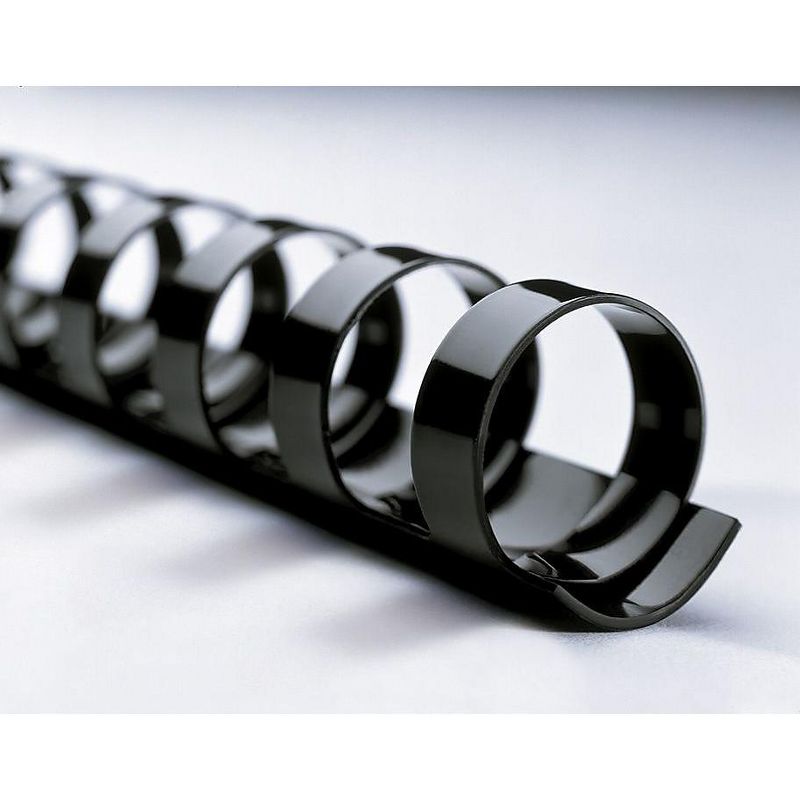 Swingline GBC CombBind Standard Spines 1" Diameter 225 Sheet Capacity Black 100/Box 4000118
