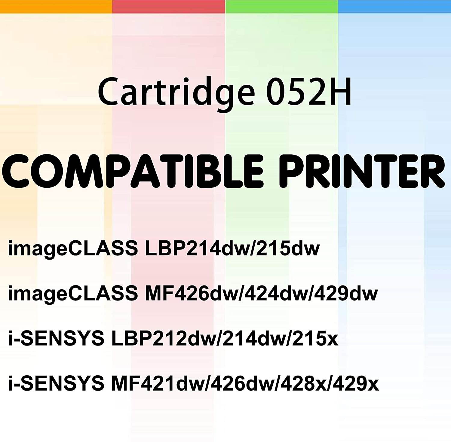 GTS Compatible 2200C00 Toner Cartridge 052H 052(3 Pack) for imageCLASS LBP214dw MF424dw MF426dw Printer