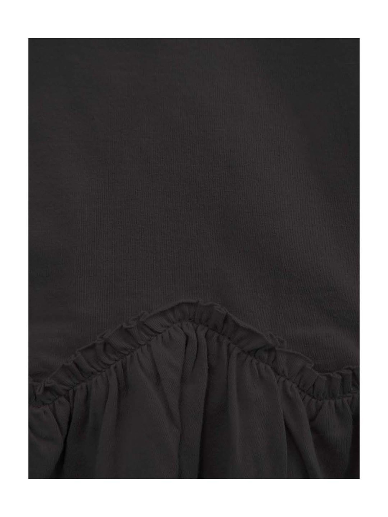 A.T.U.N. Kids Black Cotton Regular Fit Full Sleeves Dress