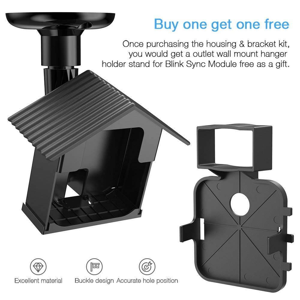 Wall Mount Bracket Kit for Blink XT Camera Weatherproof 360 Degree Protective Adjustable Indoor Outdoor Mount