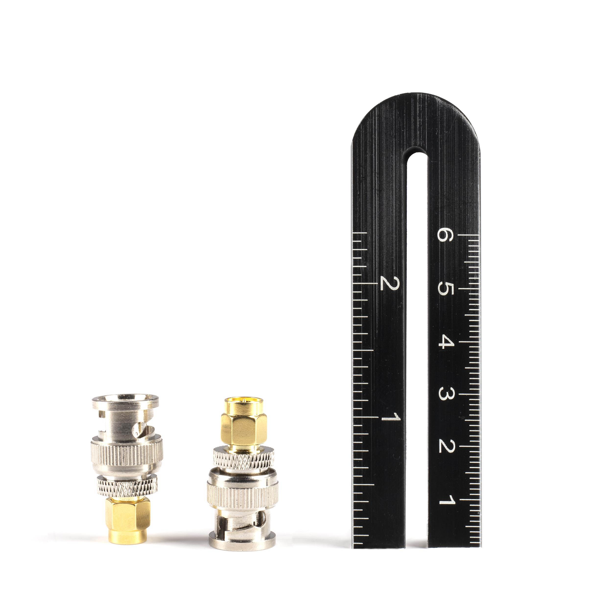 THE CIMPLE CO - Gold SMA Male to BNC Male Adapter | 25 Pack Coupler | Male to Female Coaxial (RF) Connector, Compatible with RF, SDI, HD-SDI, CCTGV, Camera