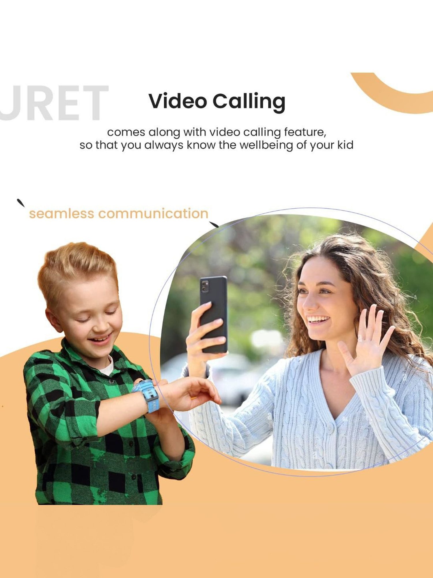 Turet Smartwatch for Kids with Camera, Phone Book, SMS, 2-Way Video Calling, 4G Sim, No GPS (Black)