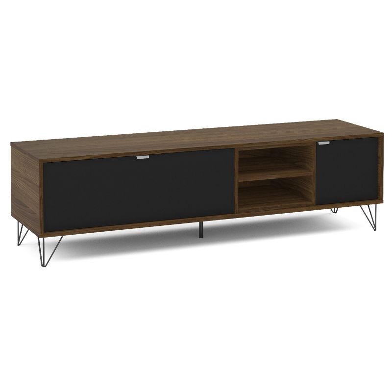 60" Carmel TV Stand Dark Brown/Black - Chique