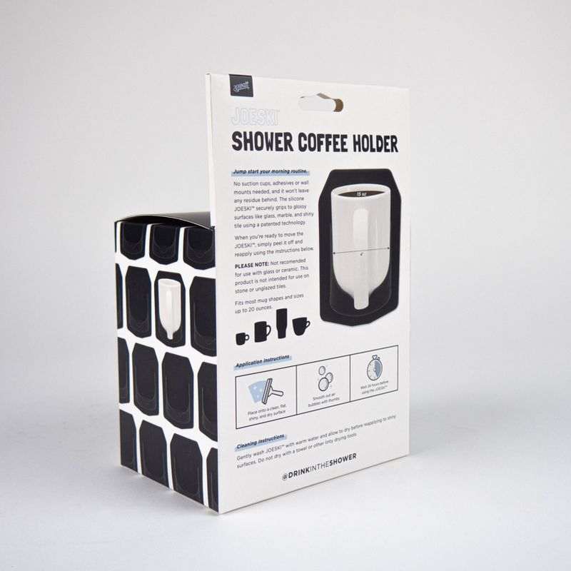 16oz Joeski Shower Coffee Holder Black