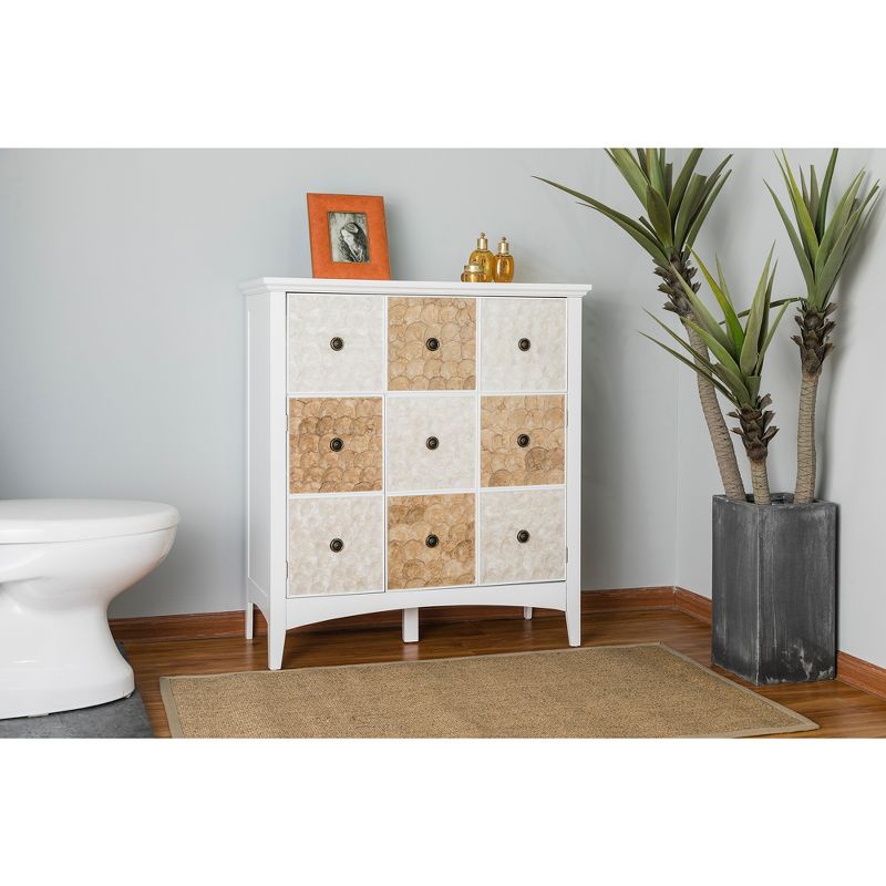 40" Durdle Accent Cabinet White - Elegant Home Fashions