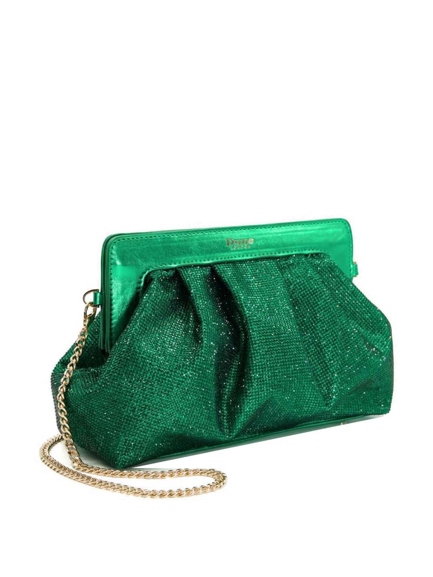 Dune London Green Synthetic Clutch