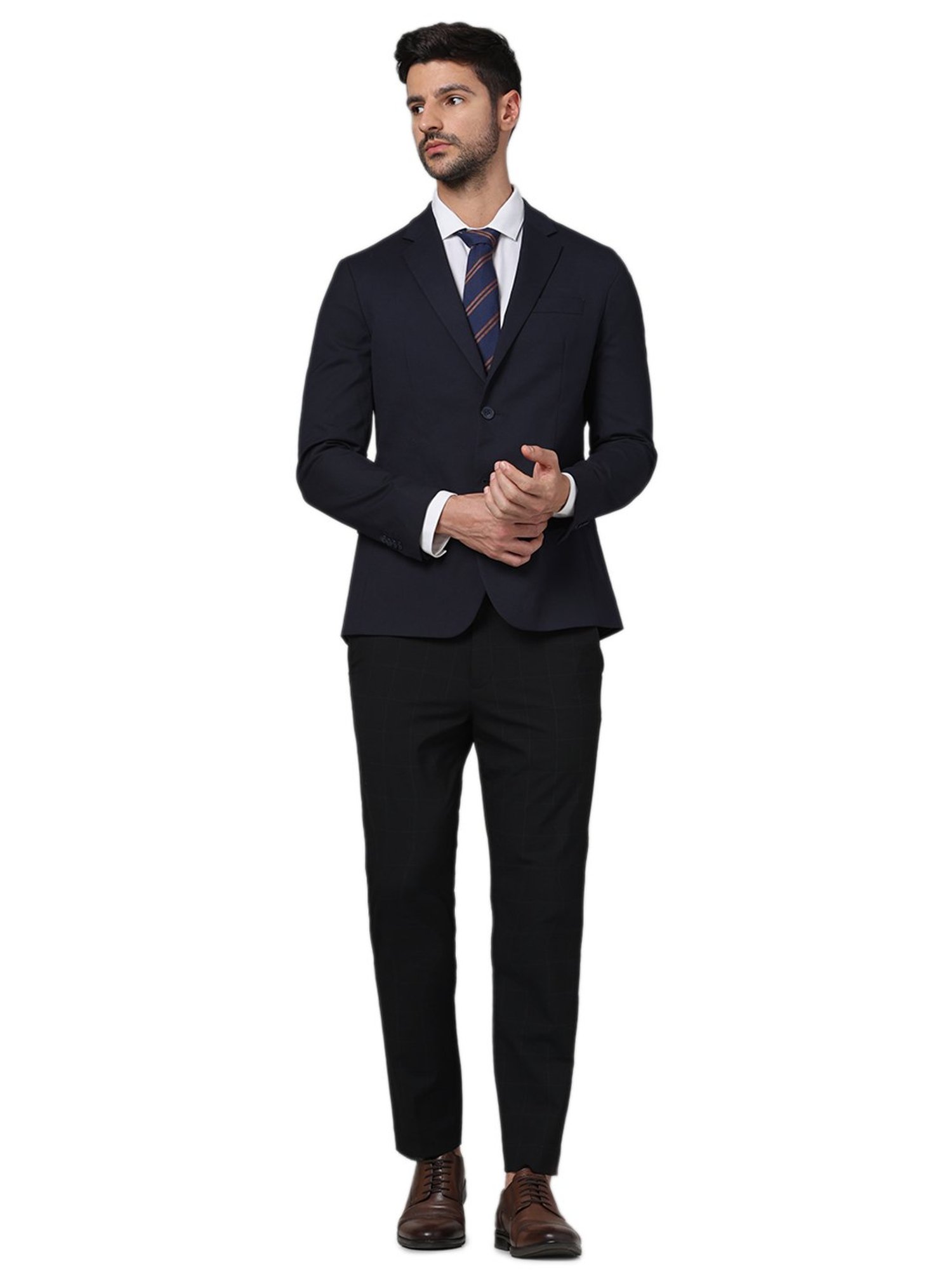 celio* Navy Slim Fit Blazer