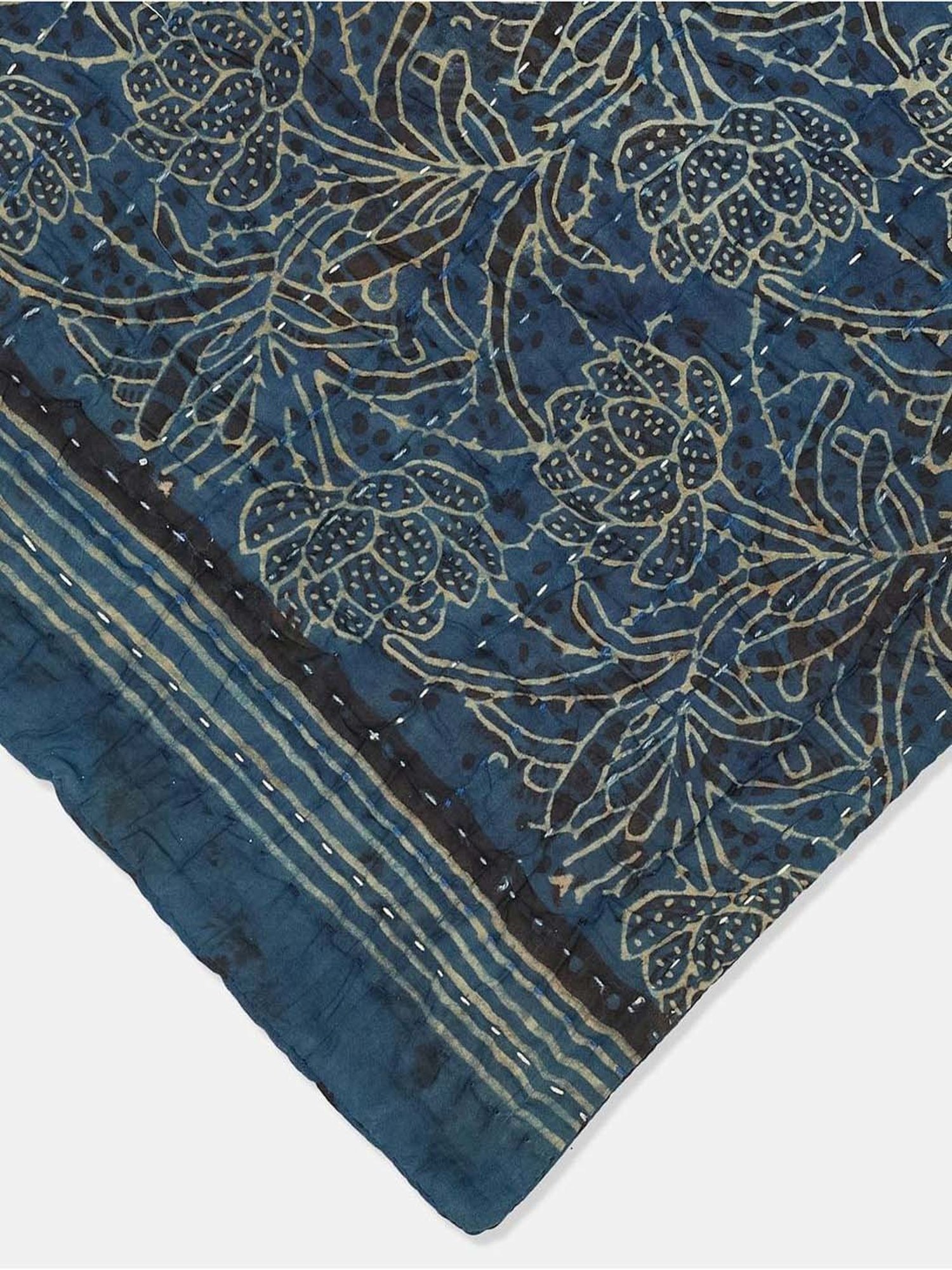 Fabindia Abhinita Indigo Cotton 172 TC Pillow Cover - Set of 2