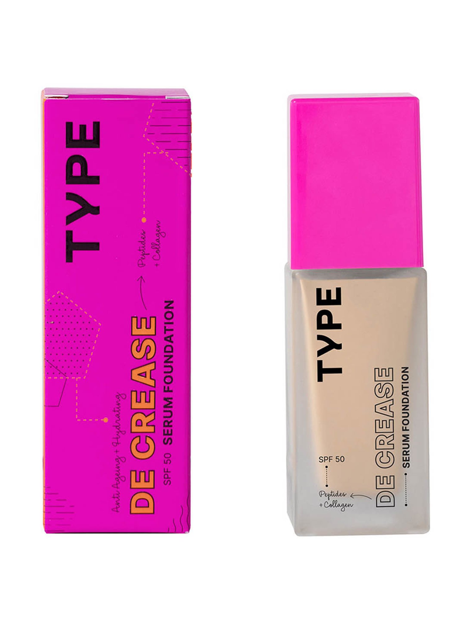 TYPE BEAUTY Decrease SPF 50 PA ++++  Serum Foundation Oatmeal - 30 ml