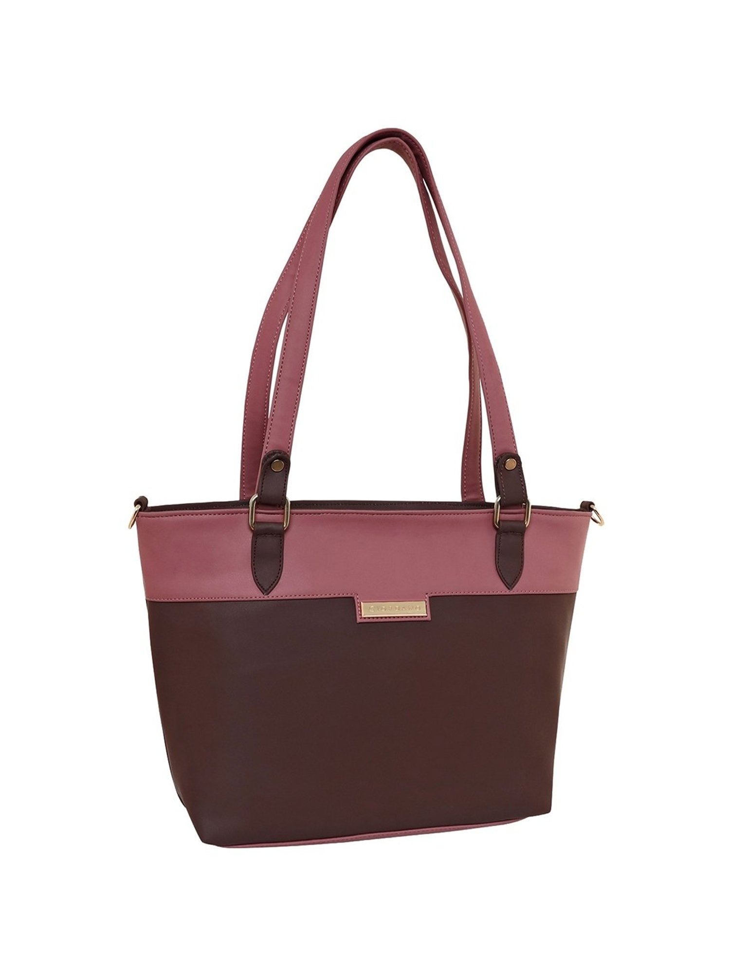 Giordano Brown Solid Medium Shoulder Handbag