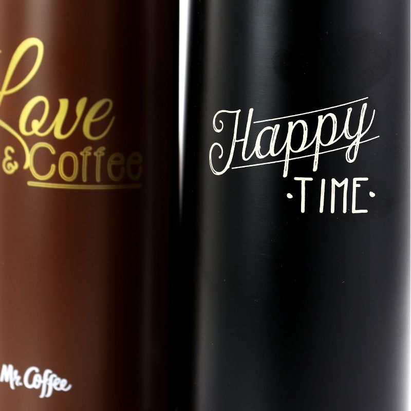 Mr. Coffee Luster Javelin 3 Piece 16 Ounce Stainless Steel Thermal Travel Bottle Set in Assorted Colors