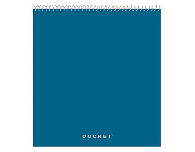 TOPS&trade; Docket&trade; Wirebound Writing Pad, 8 1/2" x 11 3/4", Legal Ruled, 70 Sheets, White