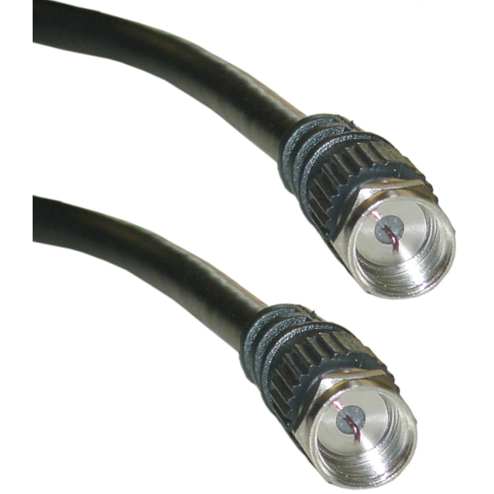 6' RG-59 Cable With F Connectors - Black