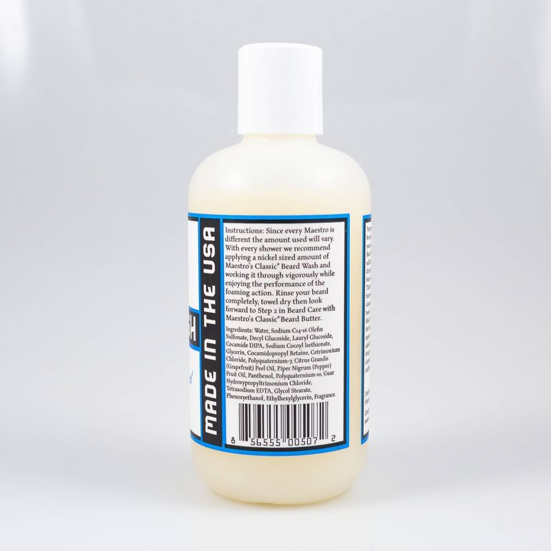 Maestro's Classic Beard Wash Mark of a Man Blend - 8.0oz