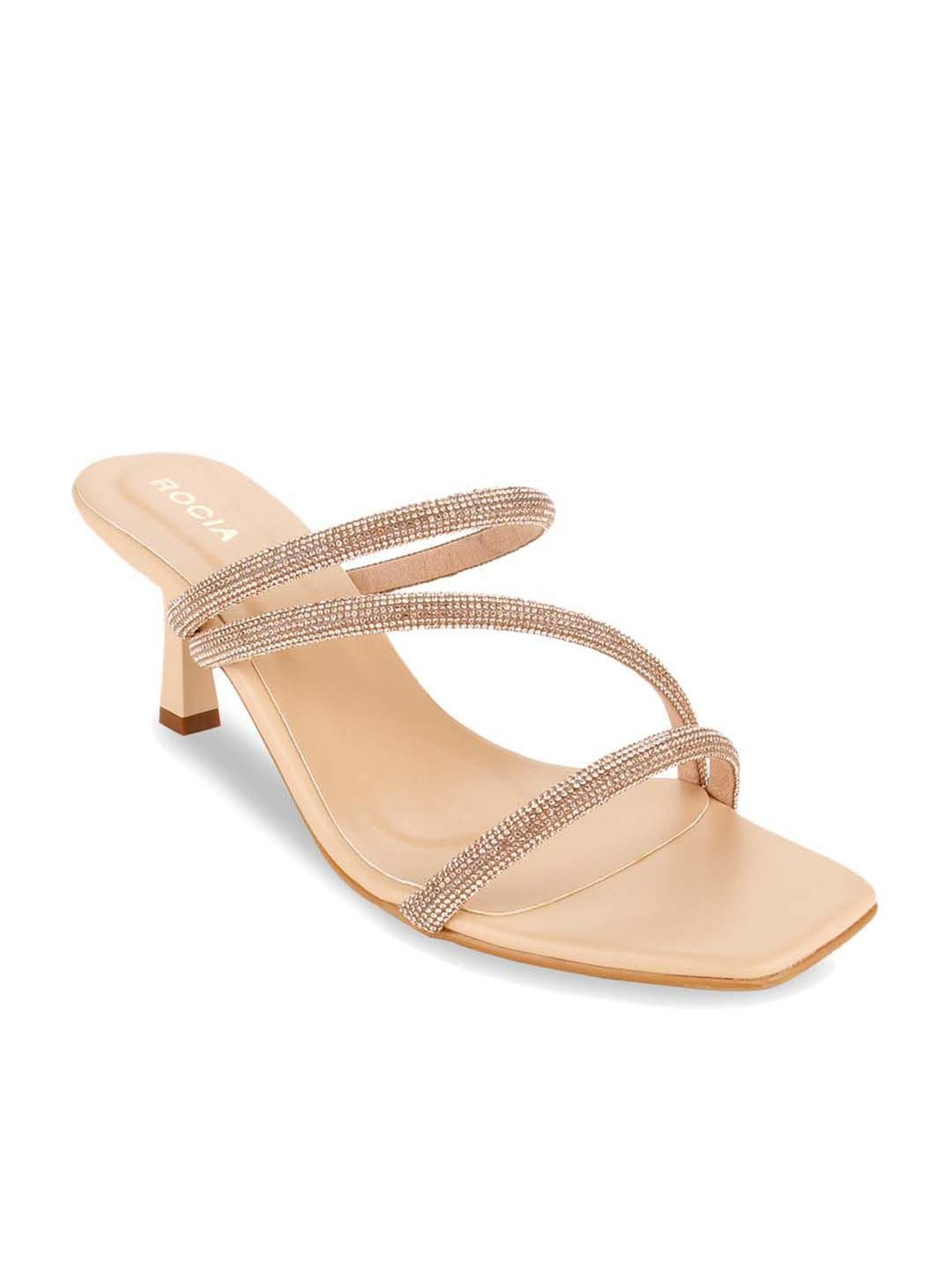 Rocia by Regal Women's Rose Gold & Peach Casual Stilettos