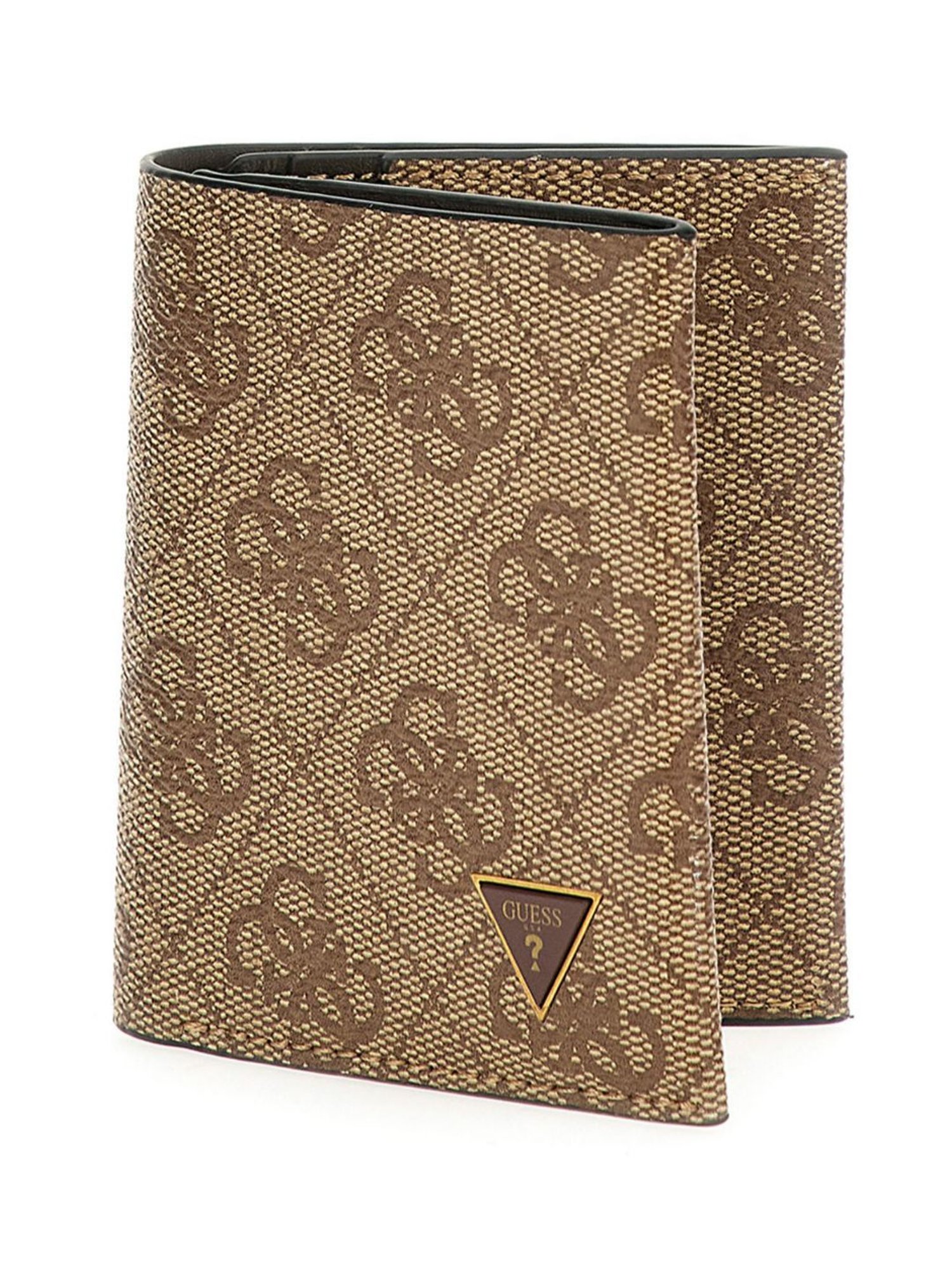 GUESS Beige VEZZOLA Printed Small Bi-Fold Wallet