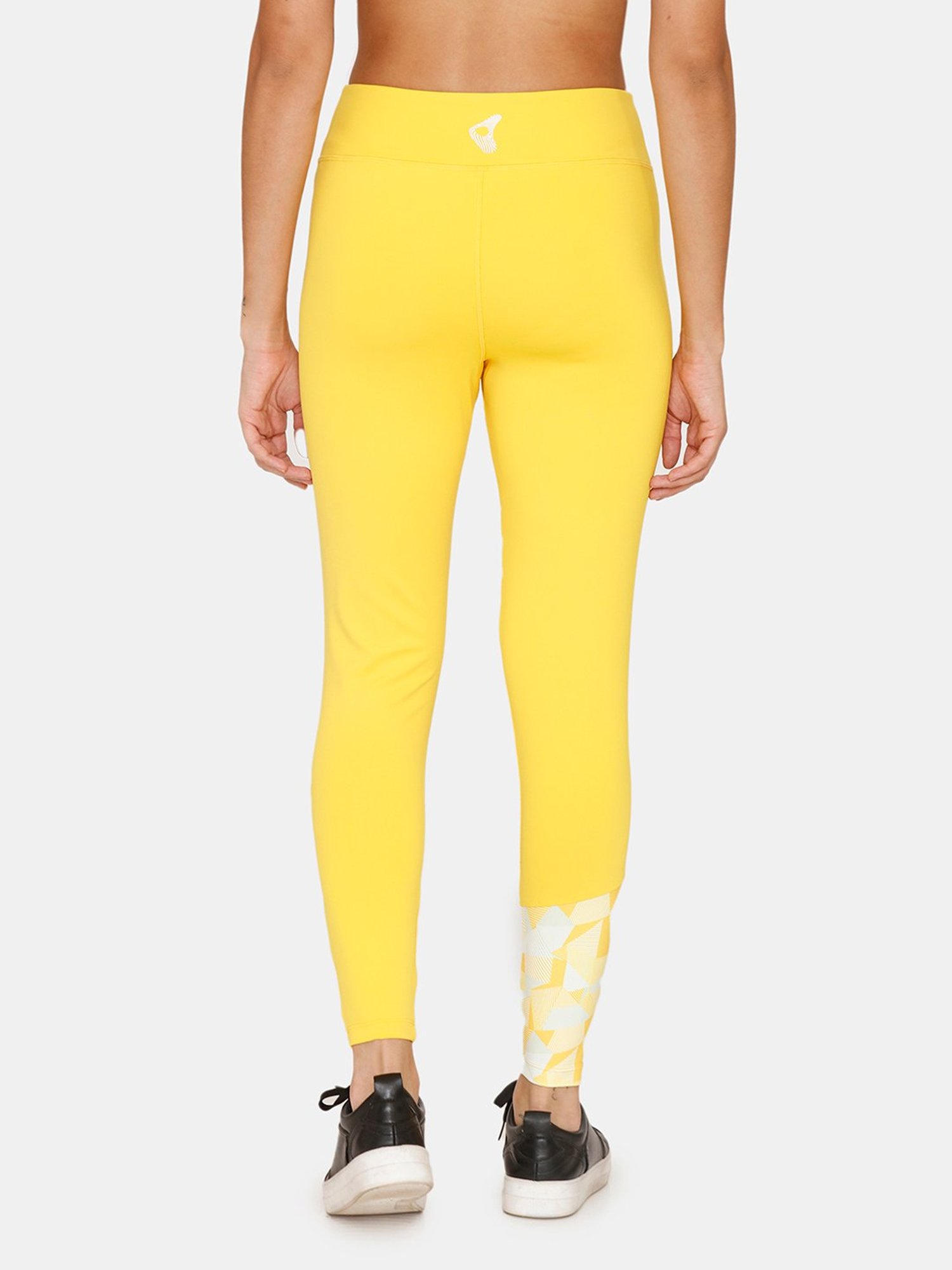 Zelocity by Zivame Yellow Slim Fit Tights
