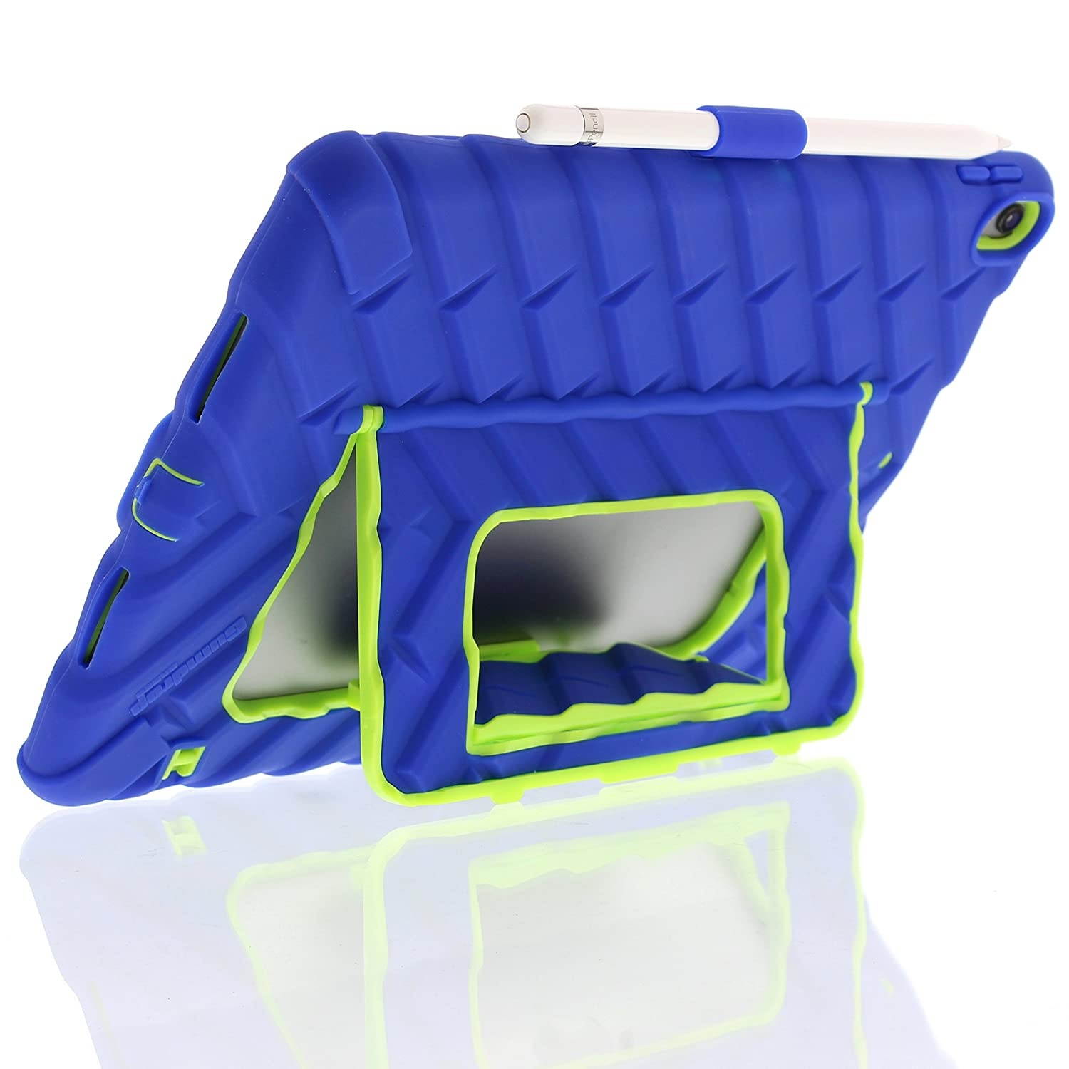 Gumdrop Cases Hideaway Stand Case for Apple iPad Pro 10.5 (2017) A1701, A1709 Tablet Armor Protection, Royal Blue/Lime Green