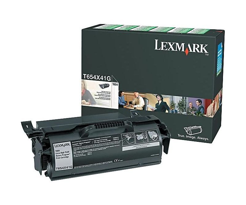 Lexmark T654X41G Extra High-Yield Government Toner 36 000 Page-Yield Black 