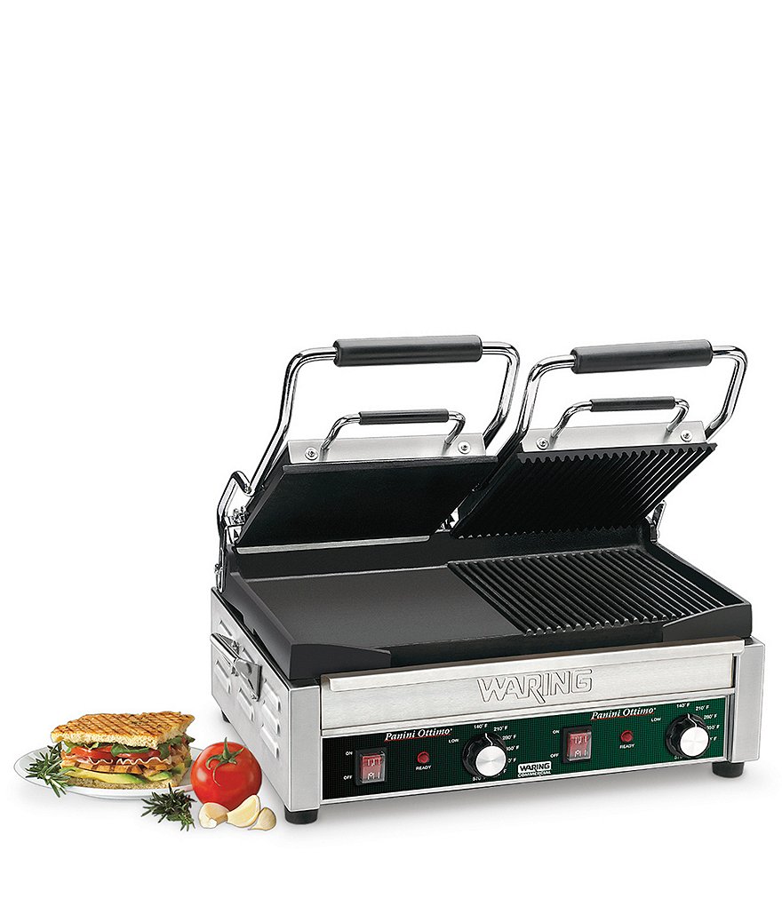 Waring Commercial Panini Ottimo&reg; Double Italian-Style Panini/Flat Grill