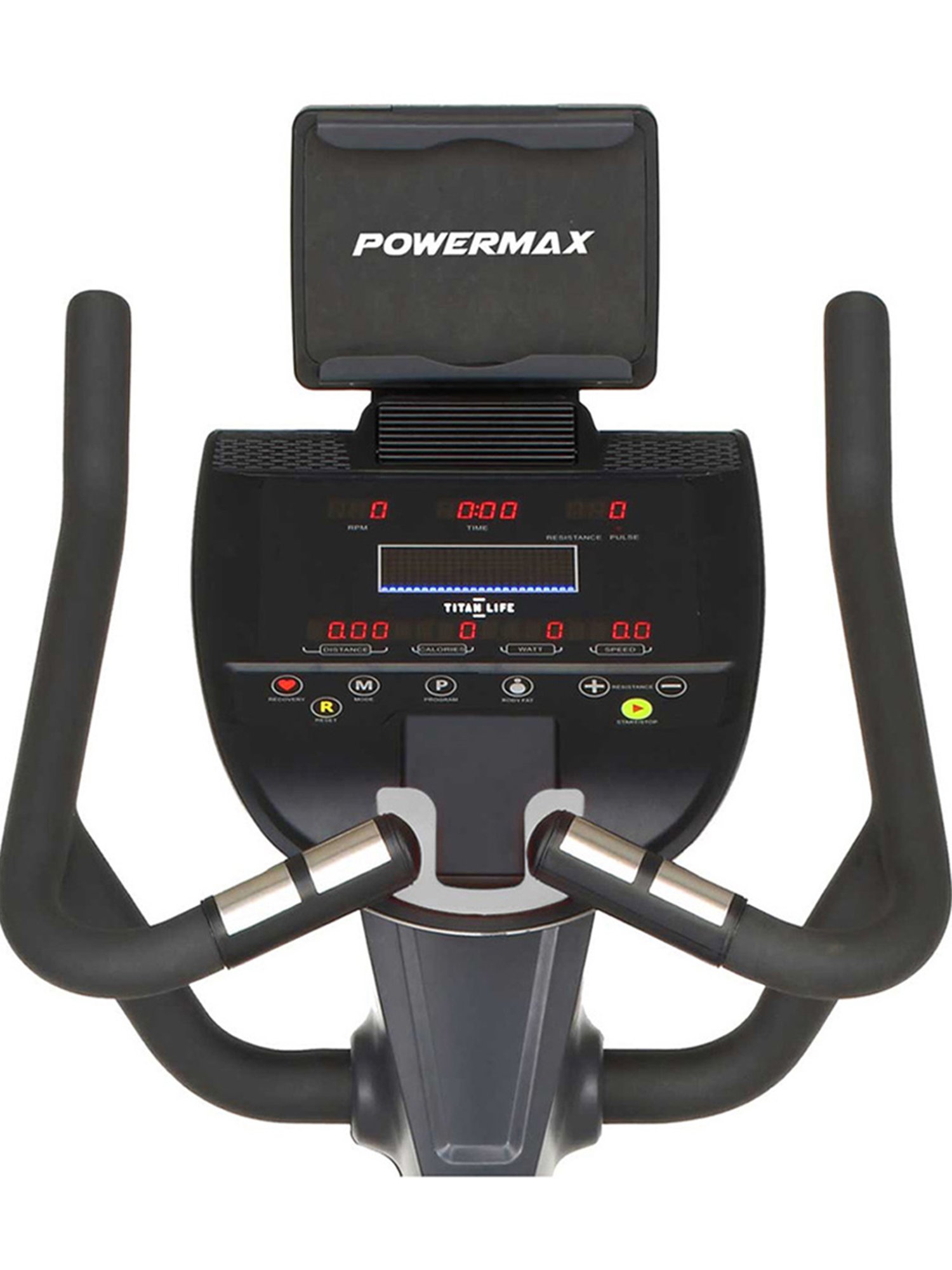 PowerMax Fitness BU-4000C Upright Bike (Black)