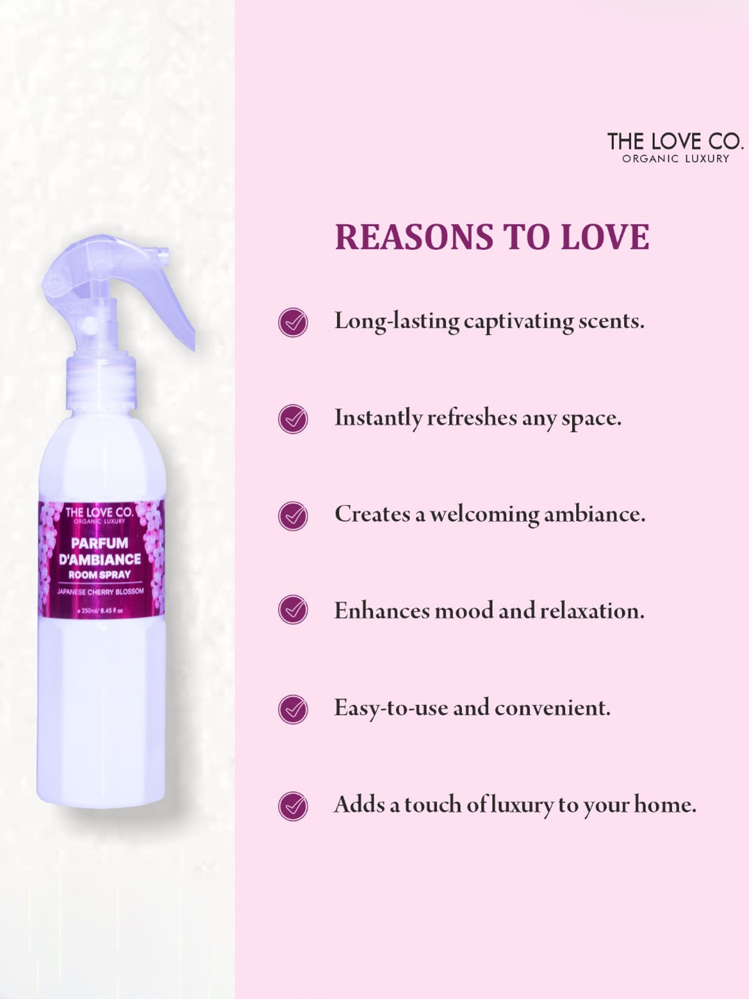 The Love Co. Parfum D'Ambiance Room Spray - 250 ml