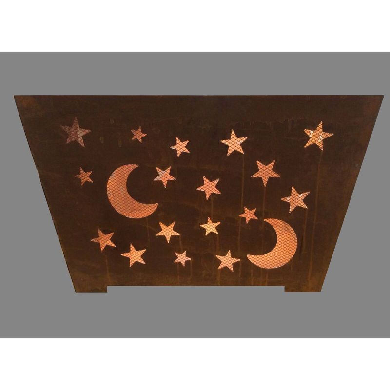 Laser Cut Star and Moon Fire Basket - Esschert Design