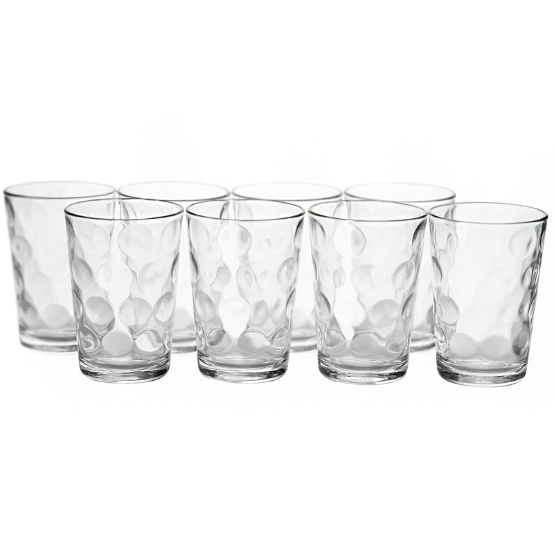 Pasabahce Space 8 Piece 7oz. Glass Juice Tumbler Cup Set