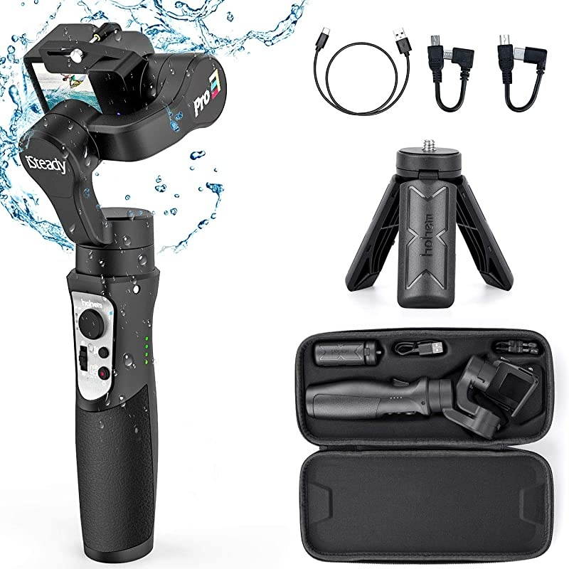 iSteady Pro3 Action Camera 3Axis Gimbal Stabilizer for GoPro 8765 for Osmo Action and Other Action Cameras Support WiFi Cable Control Inception ModeGimbal for GoPro8