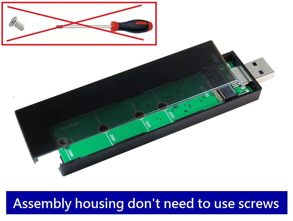 Innocard USB 3.1 to M.2 SSD Enclosure+ type-A  for Gen 2, 10Gbps