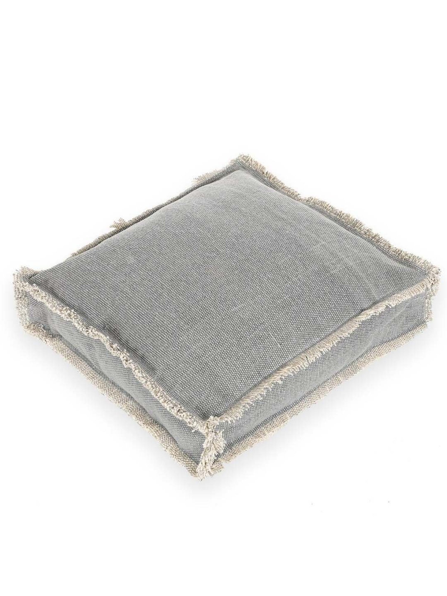 Home4U 'LUCAS' Grey Cotton Large Floor Cushion - Set of 1