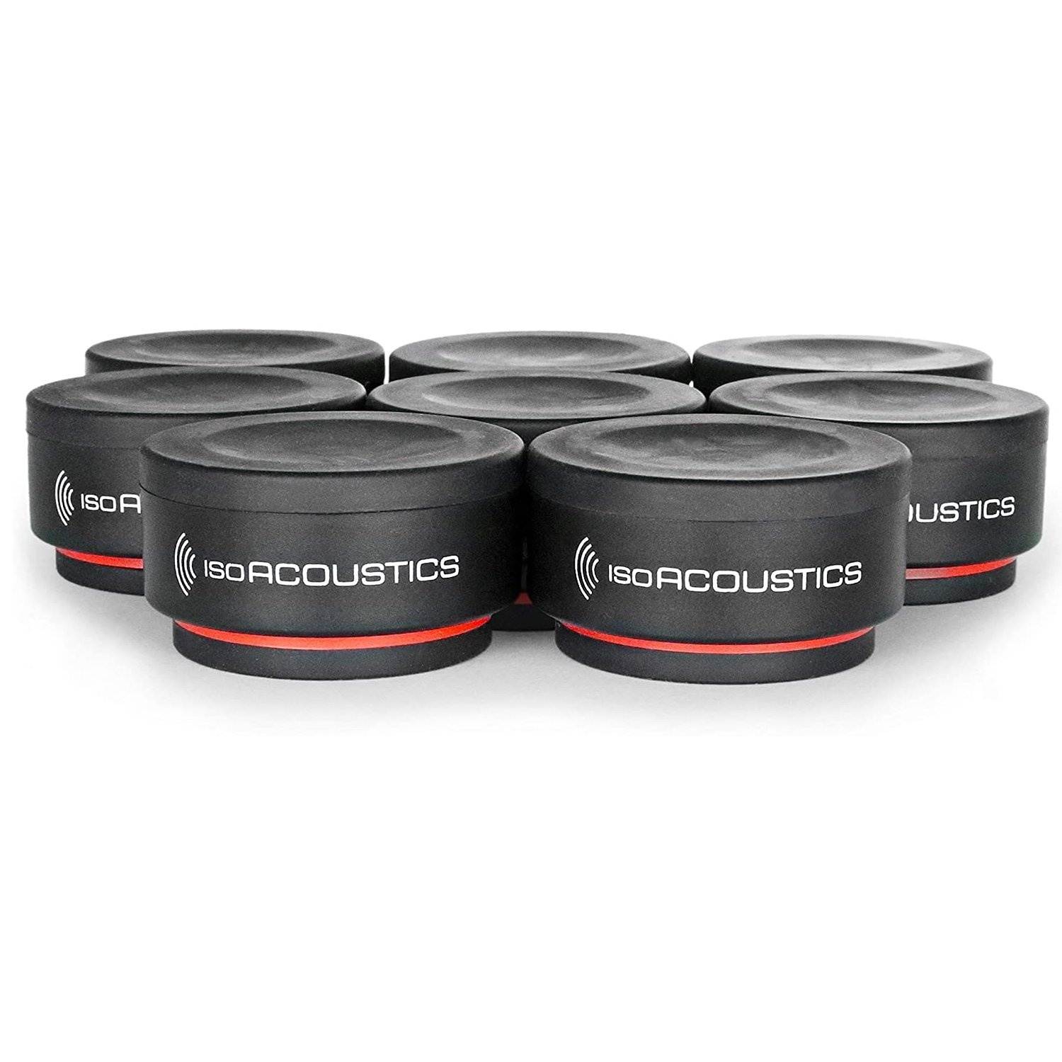 IsoAcoustics ISO-PUCK MINI Vibration Isolators for Small Studio Monitors and Speakers (8-pack)