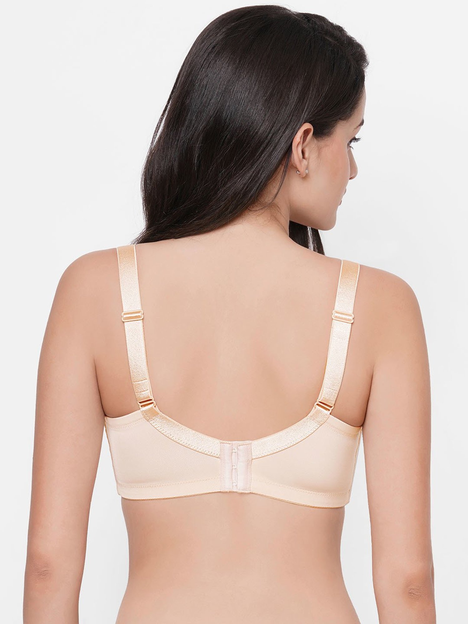 Wacoal Beige & Teal Lace Full Coverage Non-Wired Minimizer Bra - Pack of 2