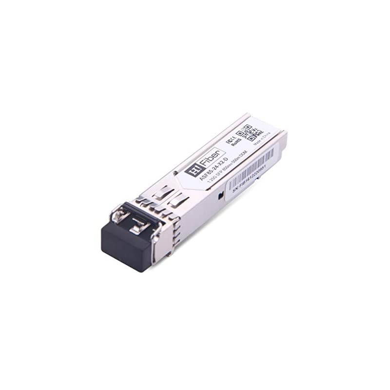 Transceiver Multimode Gigabit Mini-GBIC Module 1000Base-SX Compatible for Netgear AGM731F(MMF, 850nm, 550m, Dual LC,DOM), 2 Pack