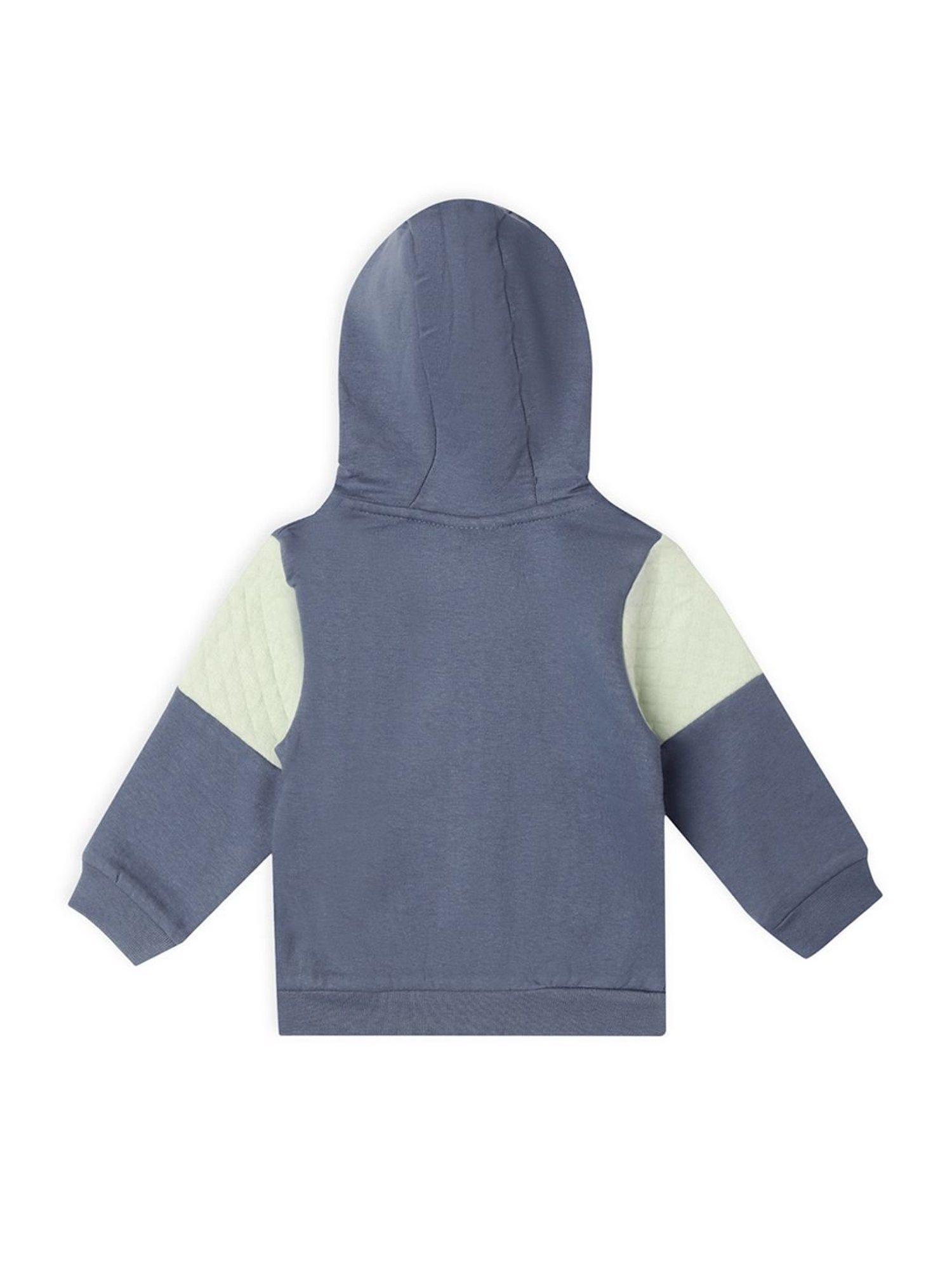 MiArcus Kids Blue & White Printed Full Sleeves Sweatshirt
