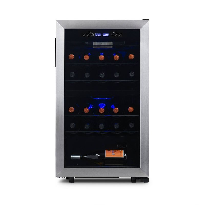 NewAir 28-Bottle Dual-Zone free standing Wine Cooler