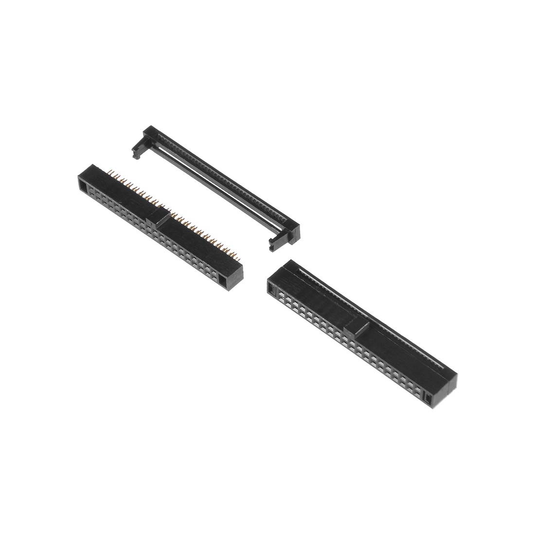 5Pcs 2x20Pin 1.27mm Pitch Double Rows Straight Connector IDC FC Ejector Header